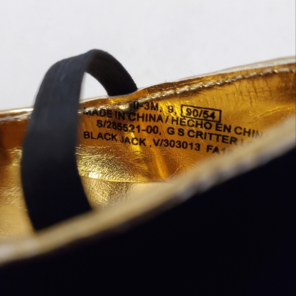 Black Cat 🐈⬛️ Kitten Velvet Mary Jane Shoes - Size 0-3 Months - Picture 6 of 6